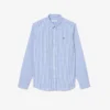 Camisa de algodón a cuadros de corte regular para hombre