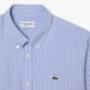 Camisa de algodón a cuadros de corte regular para hombre