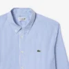 Camisa de algodón a rayas de corte regular para hombre