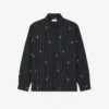 Camisa de algodón bordada de corte holgado