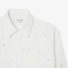 Camisa de algodón bordada de corte holgado