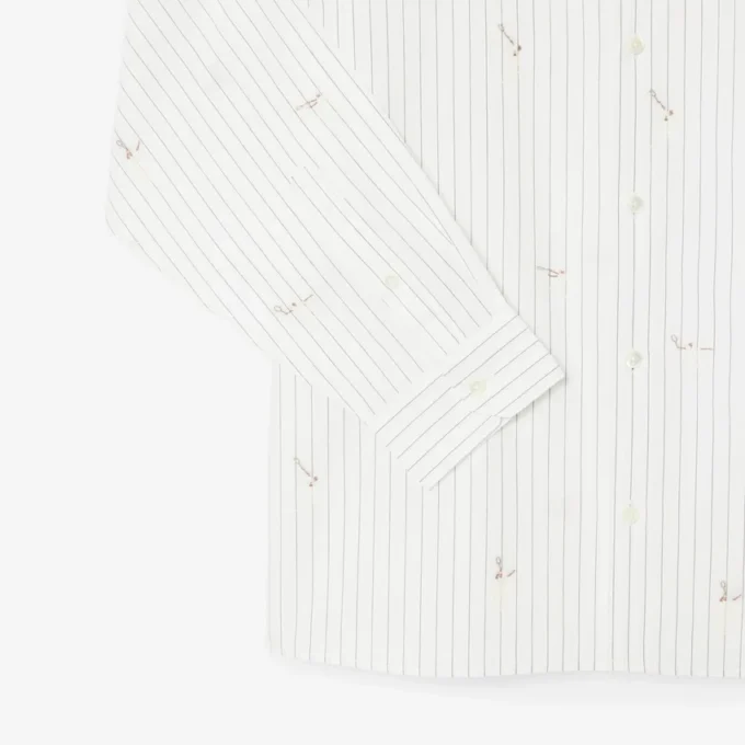 Camisa de algodón bordada de corte holgado