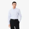 Camisa de algodón de corte entallado para hombre