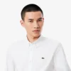 Camisa de algodón de corte entallado para hombre