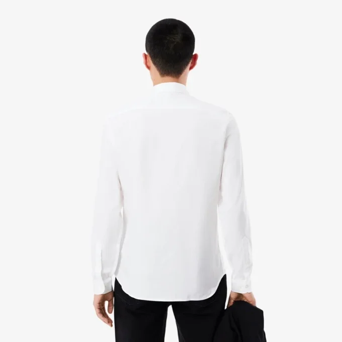Camisa de algodón de corte entallado para hombre