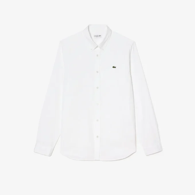Camisa de algodón de corte entallado para hombre