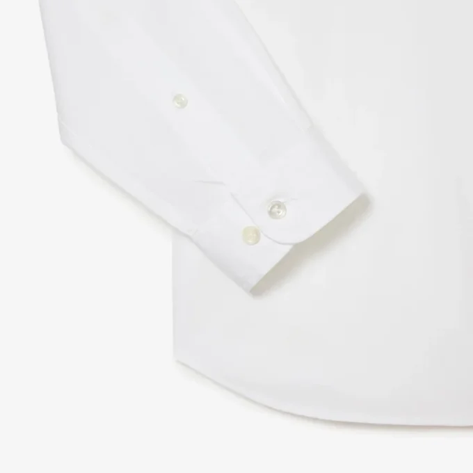 Camisa de algodón de corte entallado para hombre