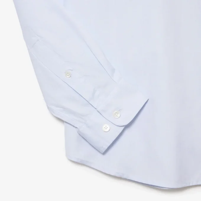 Camisa de algodón de corte entallado para hombre