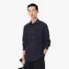 Camisa de algodón de corte regular para hombre