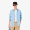 Camisa de algodón de corte regular para hombre