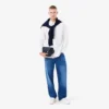 Camisa de algodón de corte regular para hombre