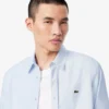 Camisa de algodón de corte regular para hombre