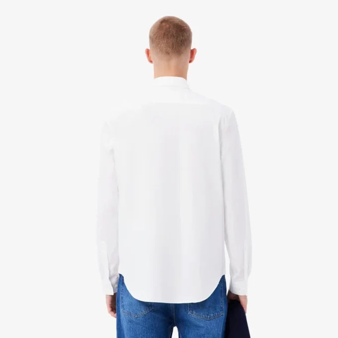 Camisa de algodón de corte regular para hombre