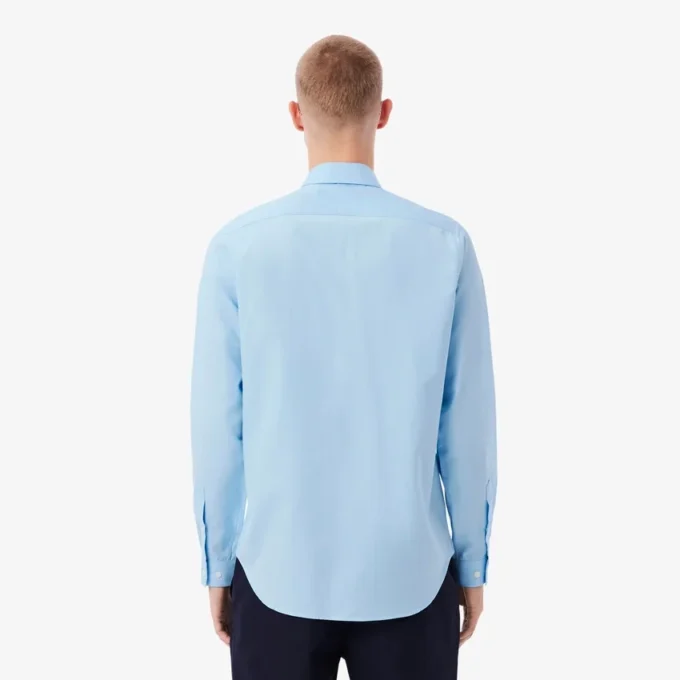 Camisa de algodón de corte regular para hombre