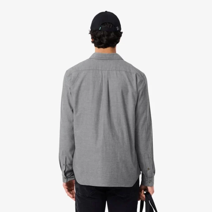 Camisa de algodón de corte regular para hombre
