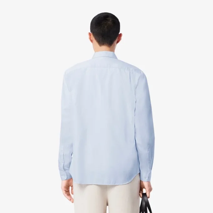 Camisa de algodón de corte regular para hombre
