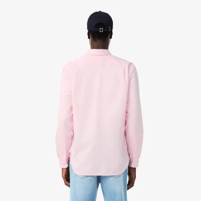 Camisa de algodón de corte regular para hombre