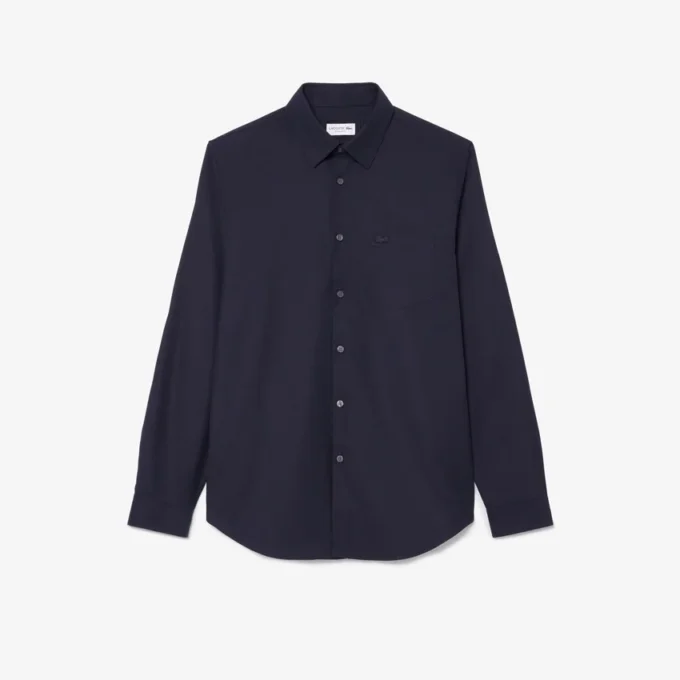 Camisa de algodón de corte regular para hombre