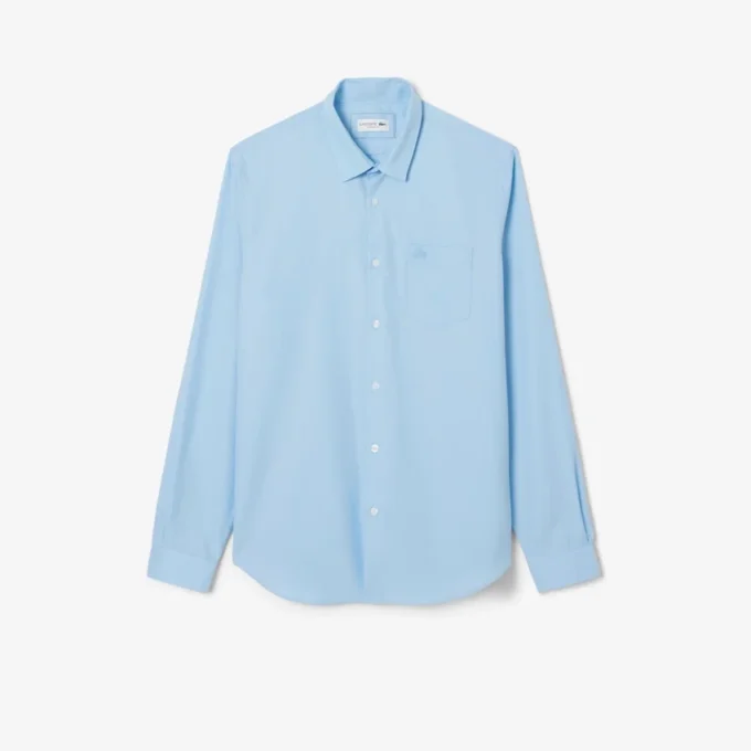 Camisa de algodón de corte regular para hombre