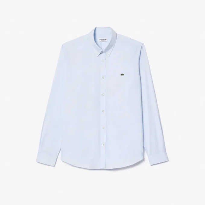 Camisa de algodón de corte regular para hombre