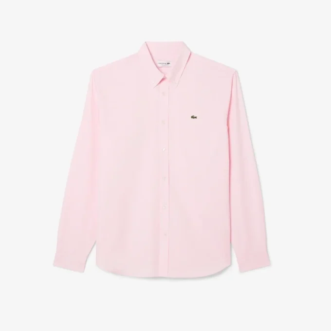 Camisa de algodón de corte regular para hombre