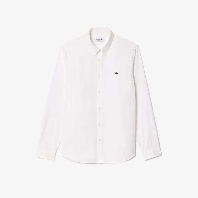 Camisa de algodón de corte regular para hombre