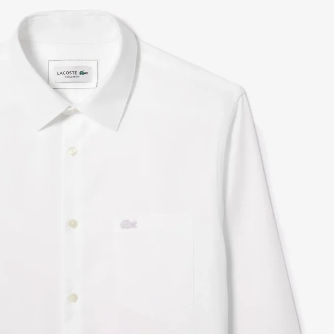 Camisa de algodón de corte regular para hombre
