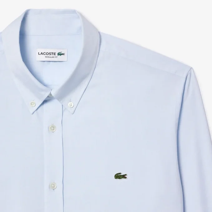 Camisa de algodón de corte regular para hombre
