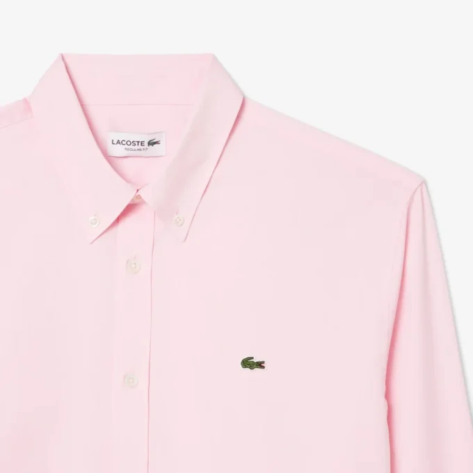 Camisa de algodón de corte regular para hombre