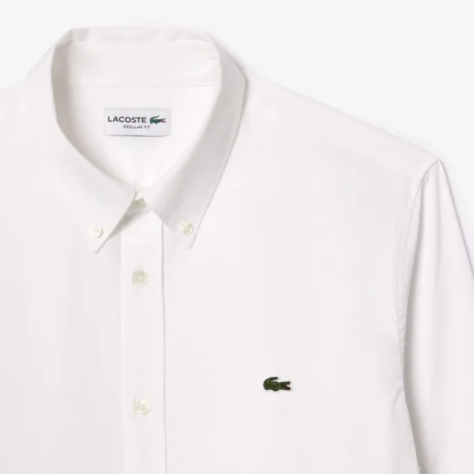 Camisa de algodón de corte regular para hombre