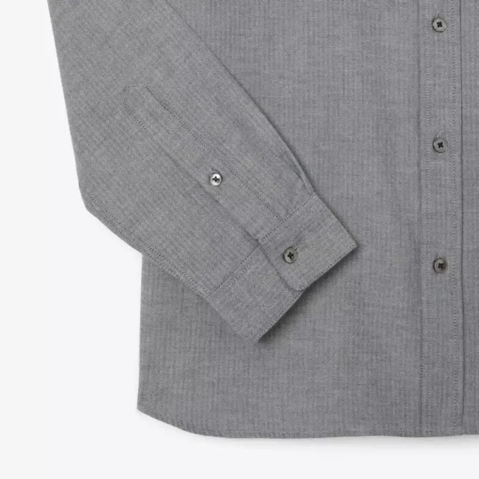 Camisa de algodón de corte regular para hombre