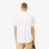 Camisa de algodón de manga corta y corte regular para hombre