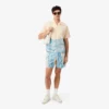 Camisa de cocodrilo a rayas de corte holgado