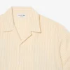 Camisa de cocodrilo a rayas de corte holgado