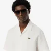 Camisa de corte holgado con textura de gofre para hombre
