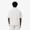 Camisa de corte holgado con textura de gofre para hombre