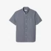 Camisa de cuadros vichy de manga corta y corte regular para hombre