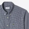 Camisa de cuadros vichy de manga corta y corte regular para hombre