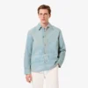 Camisa de denim con motivo paisajístico para hombre