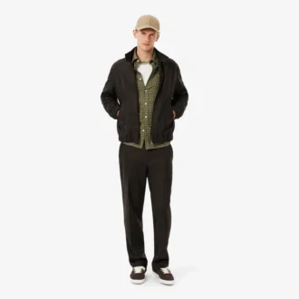 Camisa de franela a cuadros de corte regular para hombre