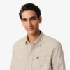 Camisa de franela a cuadros de corte regular para hombre