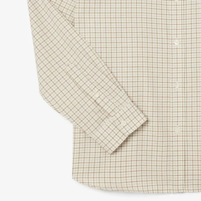 Camisa de franela a cuadros de corte regular para hombre