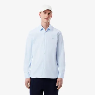 Camisa de hombre ajustada elástica con botones