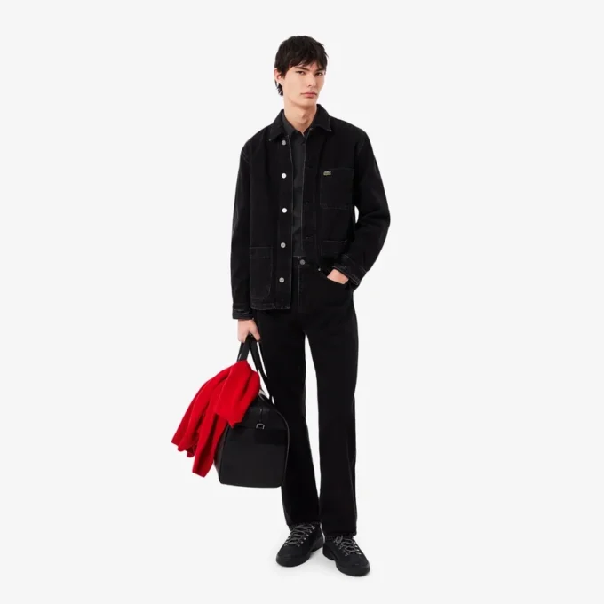 Camisa de hombre ajustada elástica con botones