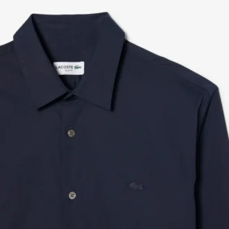 Camisa de hombre ajustada elástica con botones