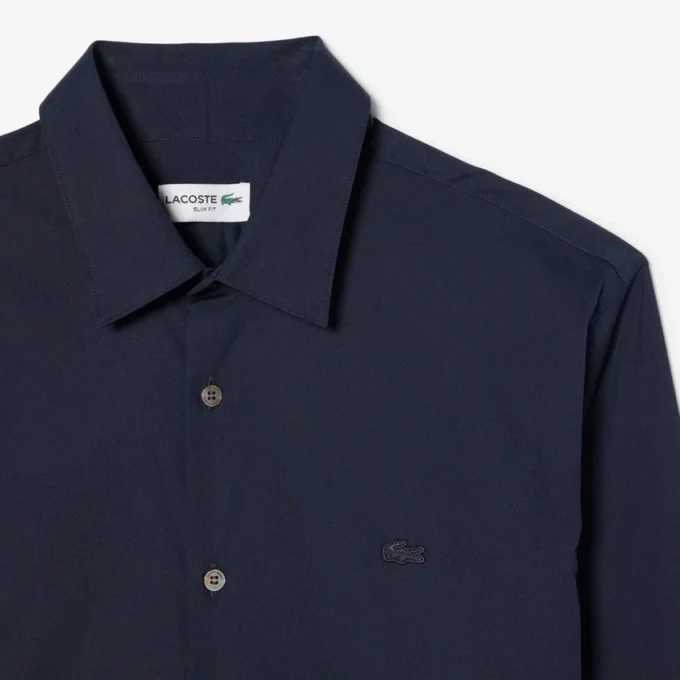 Camisa de hombre ajustada elástica con botones