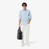 Camisa de hombre ajustada elástica con botones
