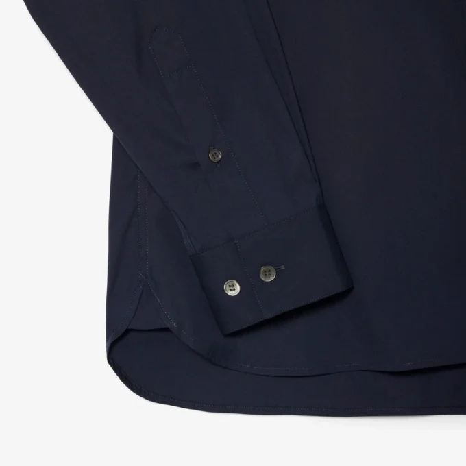Camisa de hombre ajustada elástica con botones