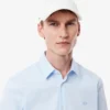 Camisa de hombre ajustada elástica con botones