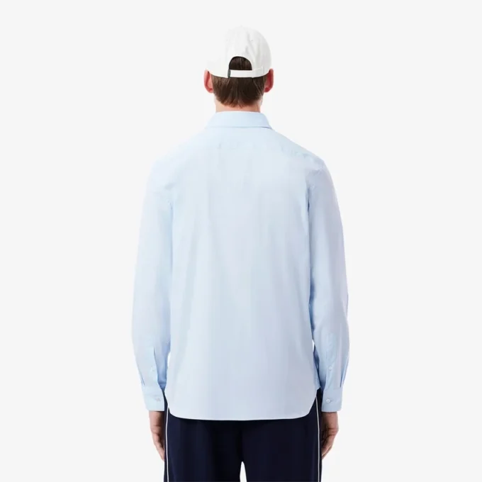 Camisa de hombre ajustada elástica con botones